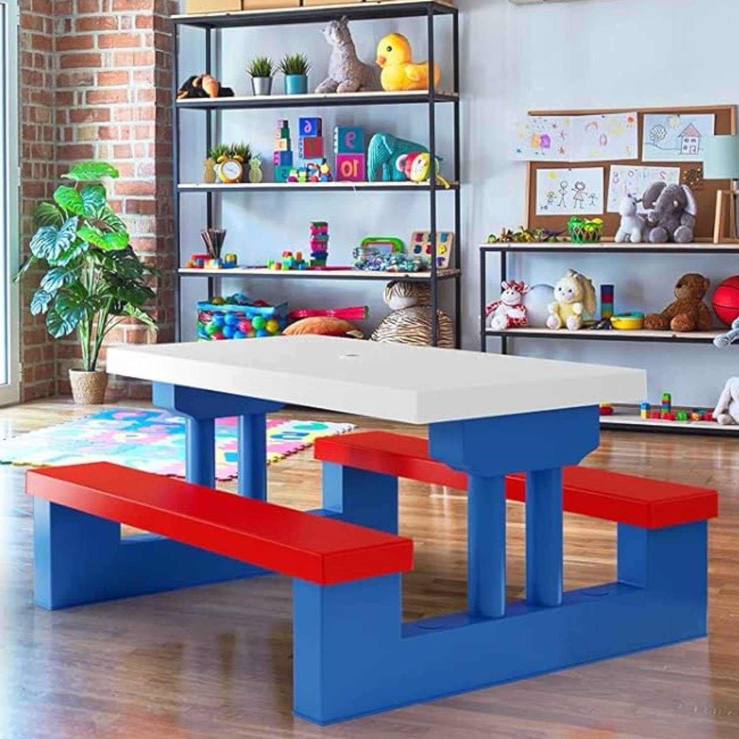 Kids Picnic Table with Umbrella: image 4